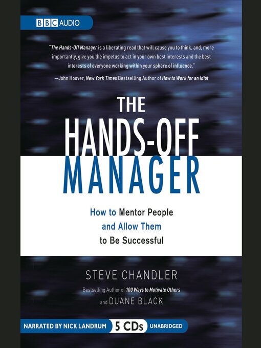 Title details for The Hands-Off Manager by Steve Chandler - Wait list